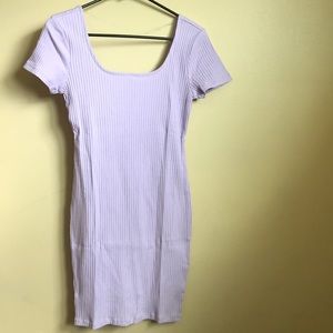 NWT Wild Fable Ribbed Purple Bodycon Mini Dress